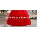 Aschenputtel Kleid Organza Ballkleid Brautkleider 2017 Ärmelloses geschwollenes Kleid Robe de mariage rote Brautkleider